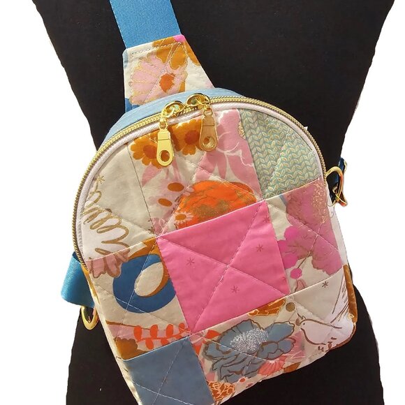 Mav Sling Patchwork Mini Sling Backpack: Ruby Star Society Crossbody Bag main image 5